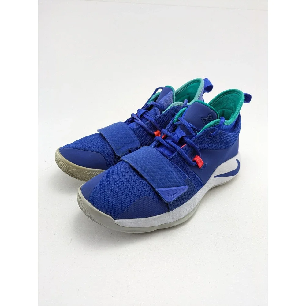 Mens Nike‎ Zoom PG 2.5 Fortnite Blue Green Basketball Shoes BQ8452-401 Size 9